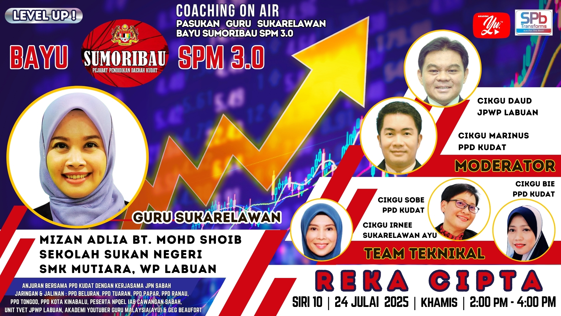 🔴 [LIVE] BAYU SUMORIBAU SPM 3.0 SIRI 10: REKA CIPTA OLEH CIKGU MIZAN | SEKOLAH SUKAN NEGERI SMK MUTIARA, WP LABUAN